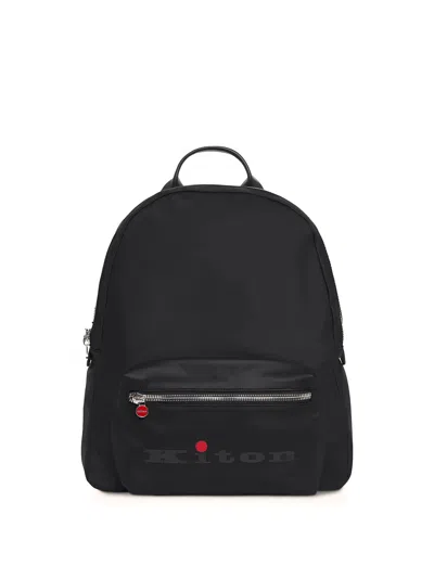 Kiton Backpack In Black