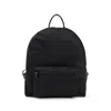 Kiton Versatile Backpack With Front Zip Pocket In Black