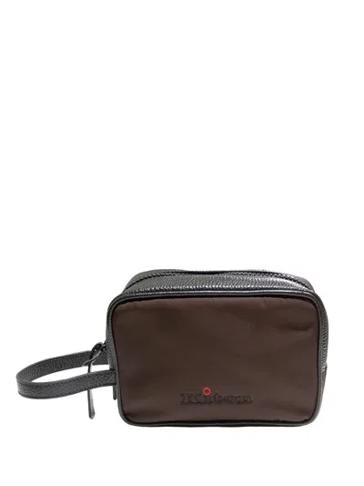 Kiton Beauty Case In Brown