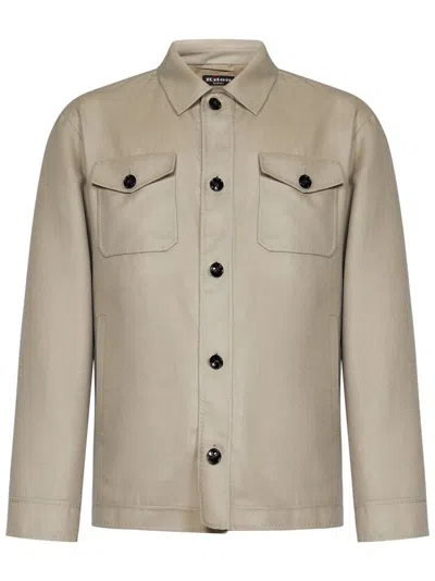 Kiton Chaqueta Casual - Beis In Beige