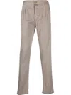 Kiton Trousers Featuring Front Pleats And Belt Loops In Neutral