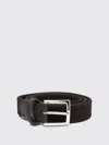 Kiton Braided Belt In Brown