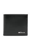 Kiton Logo-lettering Leather Wallet In 黑色