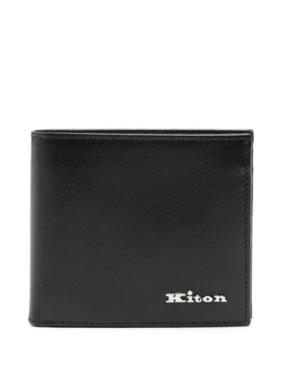 Kiton Bi-fold Wallet In 黑色