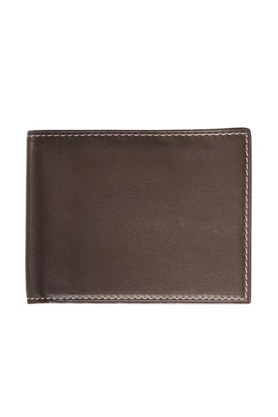 Kiton Bifold Full-grain Leather Wallet In Brown