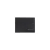 Kiton Saffiano Leather Bi-fold Wallet In Black