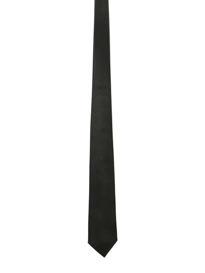 Kiton Black Cotton Tie