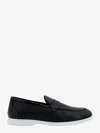 Kiton Black Leather Loafers