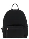 Kiton Nylon Backpack Top Handle Adjustable Straps In Black