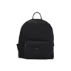 Kiton Technical Fabric Backpack With Logo In Black
