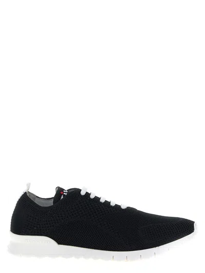 Kiton Black Technical Sneakers