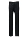 Kiton Black Trousers In Black