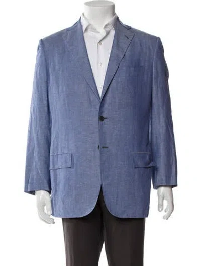Pre-owned Kiton Blazer In Blue