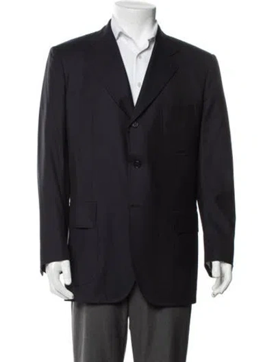 Pre-owned Kiton Blazer In Blue
