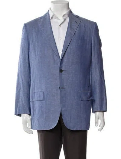 Pre-owned Kiton Blazer In Blue