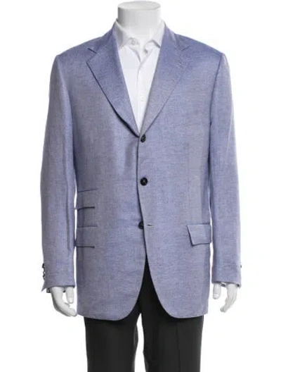 Pre-owned Kiton Blazer In Gray