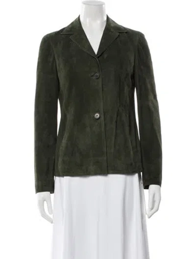 Pre-owned Kiton Blazer In Green
