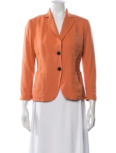 Pre-owned Kiton Blazer In Orange