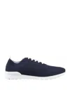 Kiton Navy Blue Fit Running Sneakers In Blue