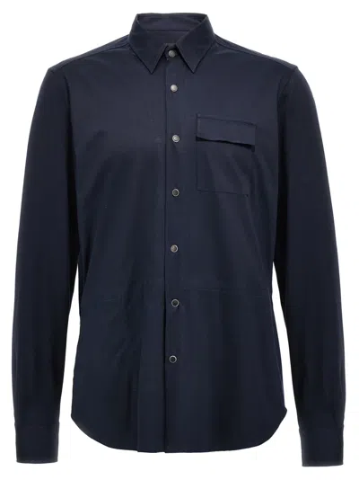 KITON BLUE LONG SLEEVE SHIRT