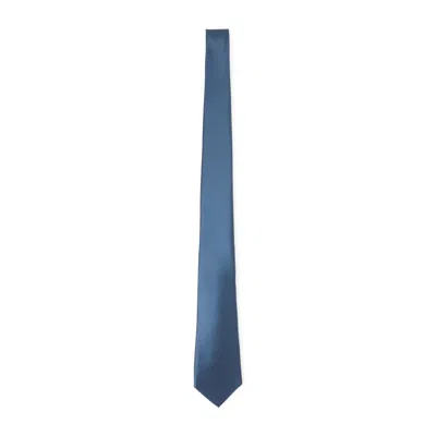 Kiton Blue Silk Tie