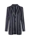 Kiton Jacket In Blue