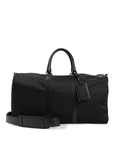 Kiton Polyamide Luggage Bag In Black