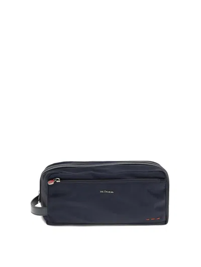 Kiton Beauty Case In Blue