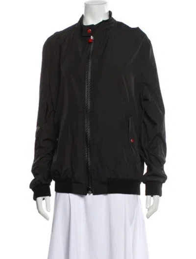 Pre-owned Kiton Bomber Jacket W/ Tags In Gray