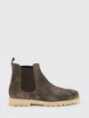Kiton Elastic-panel Suede Boots In Brown