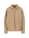 Kiton Textured Wool-blend Jacket In Brown