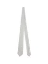 Kiton Floral Embroidery Tie In Gray
