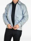 Kiton Brakk Ribbed-cuff Cashmere Bomber Jacket In Blue