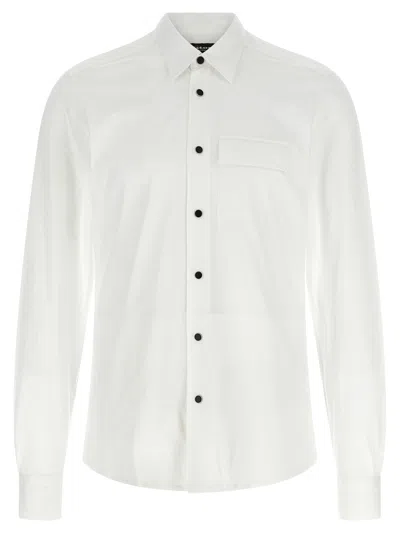 Kiton Buba Shirt Long Sleeves Chest Pocket In White