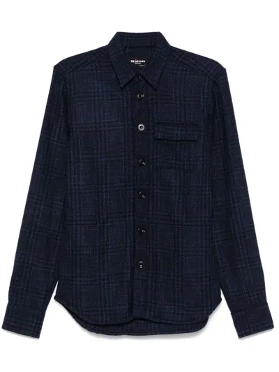 Kiton Buba Shirt In Blue