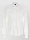 Kiton Buba Shirt Long Sleeves Chest Pocket In White