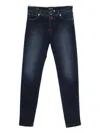 Kiton Stonewashed Straight-leg Jeans In Blue