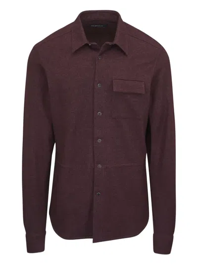 Kiton Button-fastening Patch-pocket Shirt Jacket In Brown