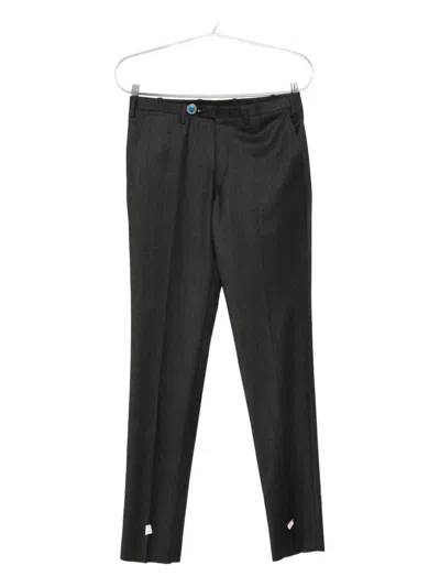 Kiton Button-fastening Trousers In Black
