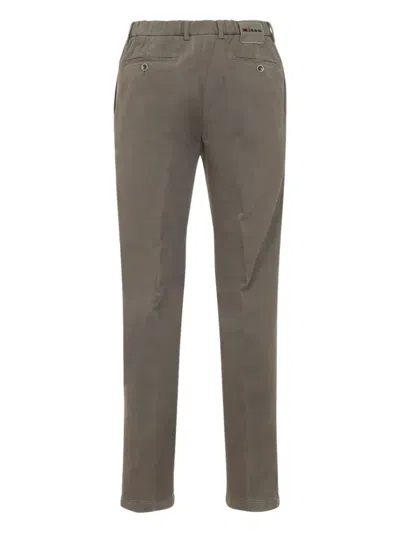 Kiton Button Trousers In Brown