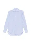Kiton Button-up Checked Shirt In Blue