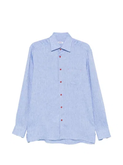 Kiton Button-up Shirt In Blue