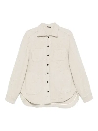 Kiton Buttoned Pocket Shirt In Neutral