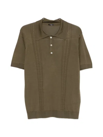 Kiton Buttoned Polo Shirt In Green