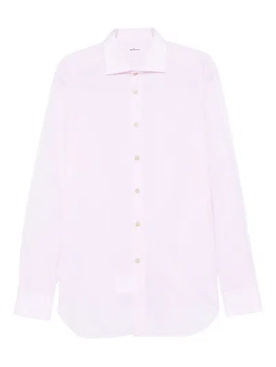 Kiton Long-sleeved Shirt In Pink