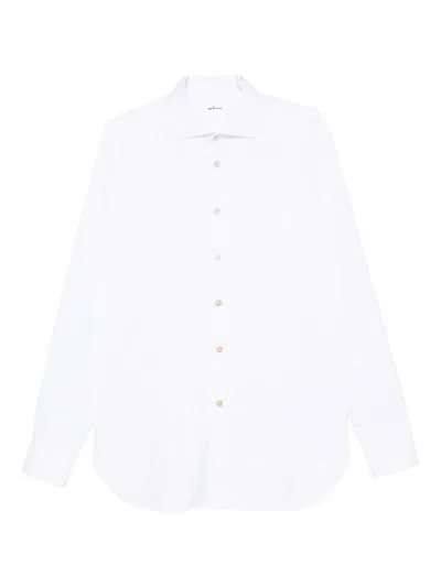 Kiton Long-sleeved Shirt In White