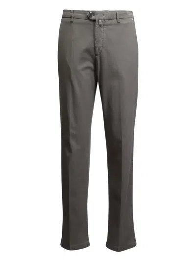 Kiton Buttoned Trousers In Brown
