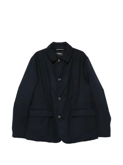 Kiton Button-fastening Flap-pockets Jacket In Black