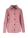 Kiton Button-up Patch-pocket Jacket In Pink