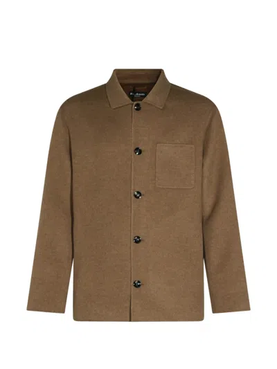 KITON BUTTON-UP POCKET JACKET